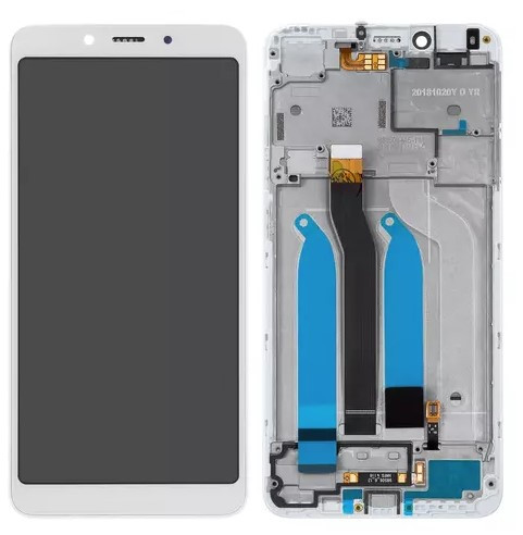 Дисплей для Xiaomi Redmi 6, Redmi 6A, білий, з рамкою