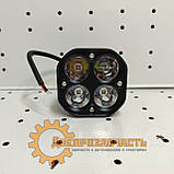 Фара LED кругла 40W (4діодів 10W White) (7.2смх6,9см), фото 4