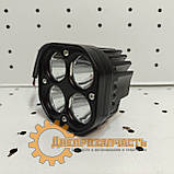Фара LED кругла 40W (4діодів 10W White) (7.2смх6,9см), фото 5