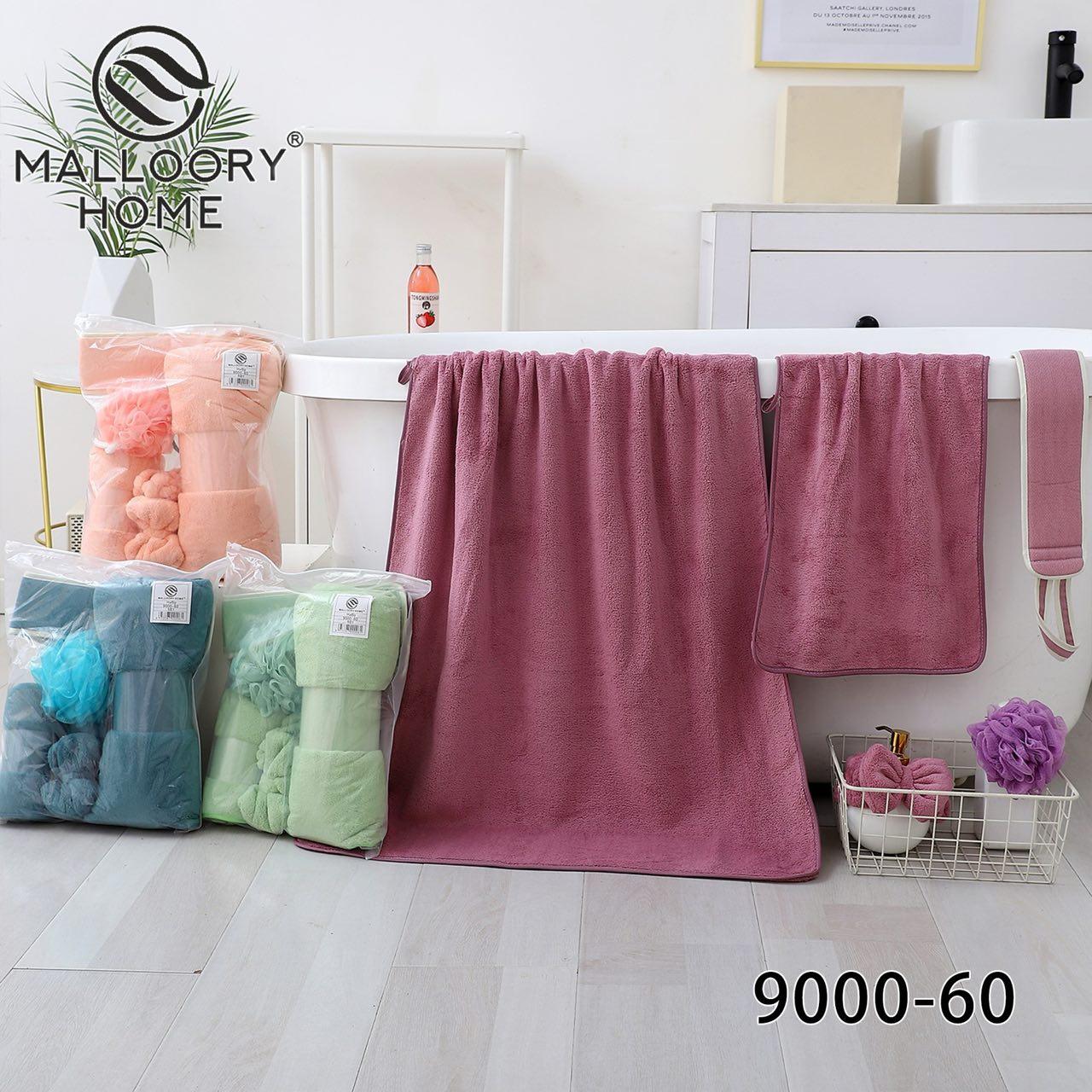 Набір рушників 5в1 мікрофібра Malloory Home розмір 70*140 / 35*70 мікс кольорів