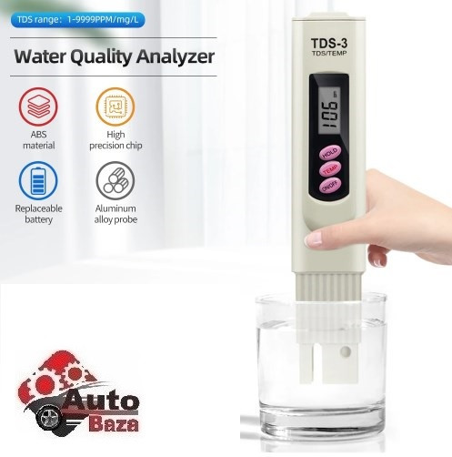 Тестер якості води TDS-3 2 в 1 TDS/Temp солемір TDS та термометр Temp з чохлом Ручка солемір тестер якості води TDS