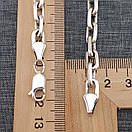 Срібний браслет чоловічий масивний якір. Браслет на руку якірне плетіння срібло 925. Довжина 21 см, фото 5