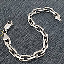 Срібний браслет чоловічий масивний якір. Браслет на руку якірне плетіння срібло 925. Довжина 21 см, фото 10