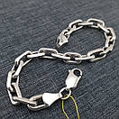 Срібний браслет чоловічий масивний якір. Браслет на руку якірне плетіння срібло 925. Довжина 21 см, фото 6