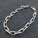 Срібний браслет чоловічий масивний якір. Браслет на руку якірне плетіння срібло 925. Довжина 21 см, фото 8