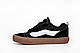 Vans Knu текстиль замша кеди Vans Knu Skool Black Gum демісезонні на весну на шнурках - фото 2 - id-p2241554294