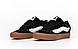 Vans Knu текстиль замша кеди Vans Knu Skool Black Gum демісезонні на весну на шнурках - фото 4 - id-p2241554294