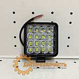 Фара LED квадратна 48W (16діодів) (8.5 Х 8.5 ) MINI 3D лінза, фото 2
