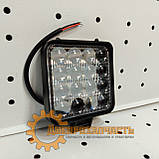 Фара LED квадратна 48W (16діодів) (8.5 Х 8.5 ) MINI 3D лінза, фото 4