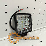 Фара LED квадратна 48W (16діодів) (8.5 Х 8.5 ) MINI 3D лінза, фото 5