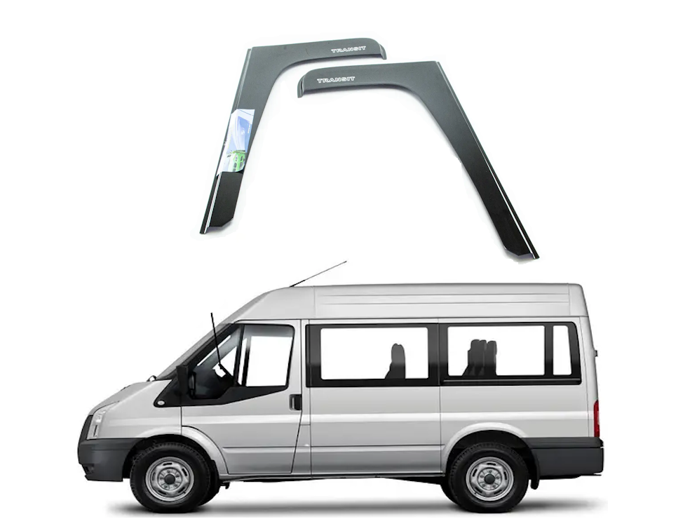 Вітровик Ford Transit 2000-2014 Г-подібний (скотч) AV-Tuning, фото 1