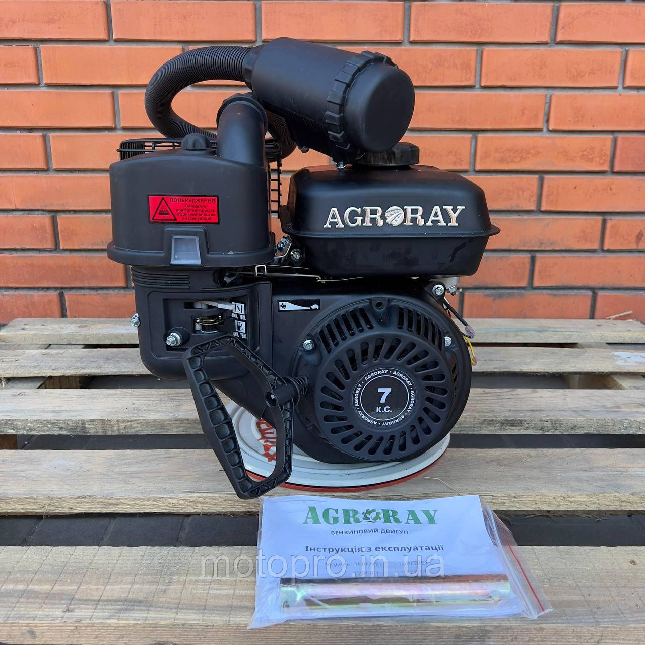 Двигун Agro-Ray AR170F-S, 20мм, шпонка, бензин 7к.с., фото 1