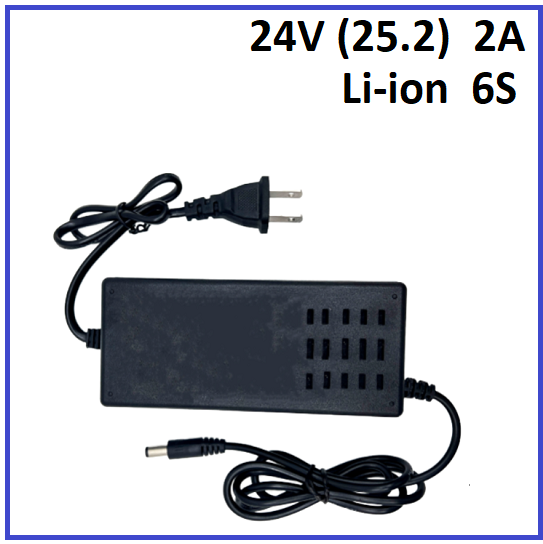 Зарядний пристрій Voltronic для Li-ion 24V (25.2) 6S до 2A штекер 5.5х2.1, фото 1