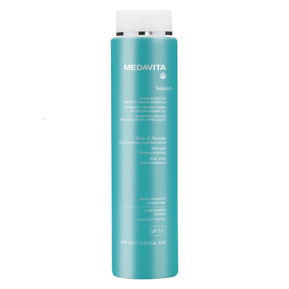 Відновлюючий шампунь для душу після сонця Medavita SOLARICH Shampoo-Doccia Ristrutturante