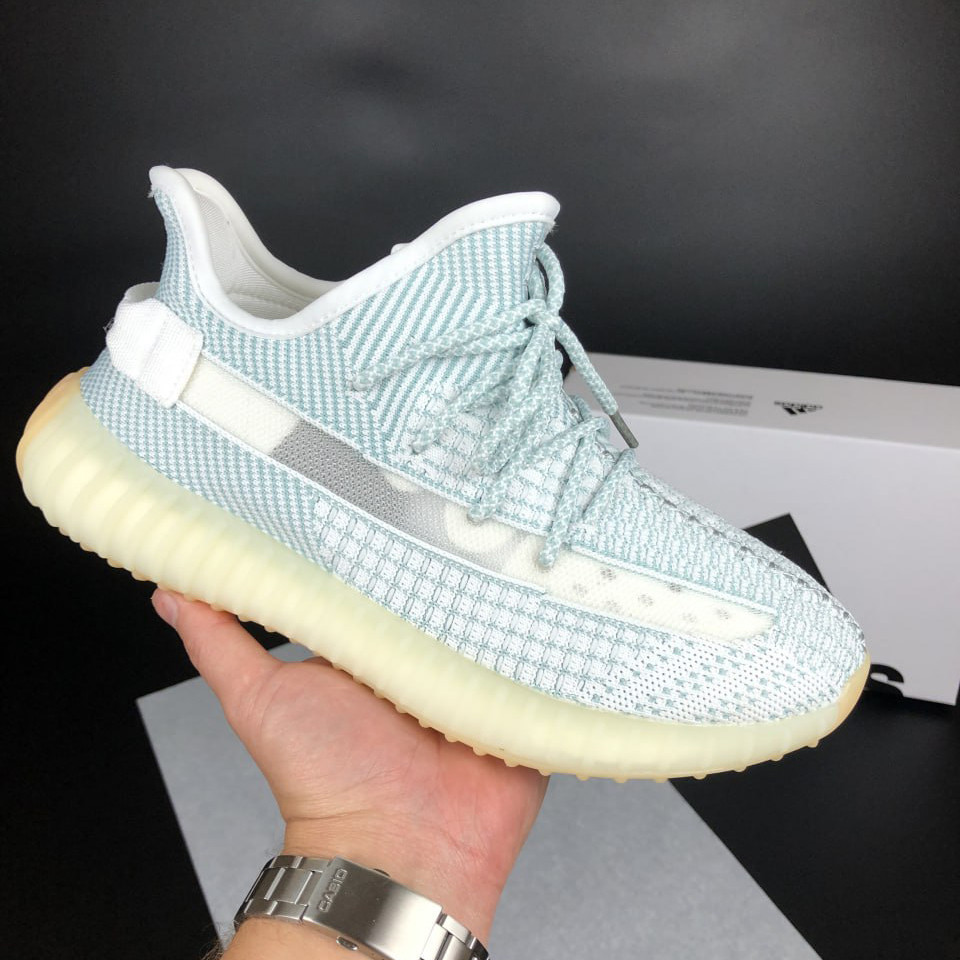 Чоловічі кросівки Yeezy Boost 350 сіточка молодіжні літні білі