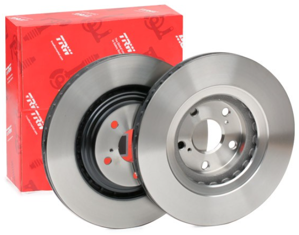 Передній гальмівний диск Тойота Рав 4 IV, Хайлендер, Сієна 3, Лексус RX, NX (435120E030) TRW DF6265, фото 1