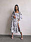 Приталене міді плаття зі шнурівкою на спині та розрізом на спідниці в квітковий принт (р. S, M) 66035112Е, фото 5