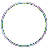 Обруч масажний Хулахуп Hula Hoop DOUBLE GRACE MAGNETIC 110 см JS-6019, фото 3