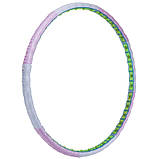 Обруч масажний Хулахуп Hula Hoop DOUBLE GRACE MAGNETIC 110 см JS-6019, фото 2