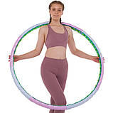 Обруч масажний Хулахуп Hula Hoop DOUBLE GRACE MAGNETIC 110 см JS-6019, фото 10