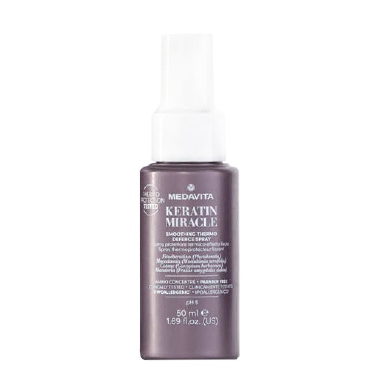 Розгладжуючий термальний протектор Medavita Keratin Miracle Smoothing Thermo Defence Spray