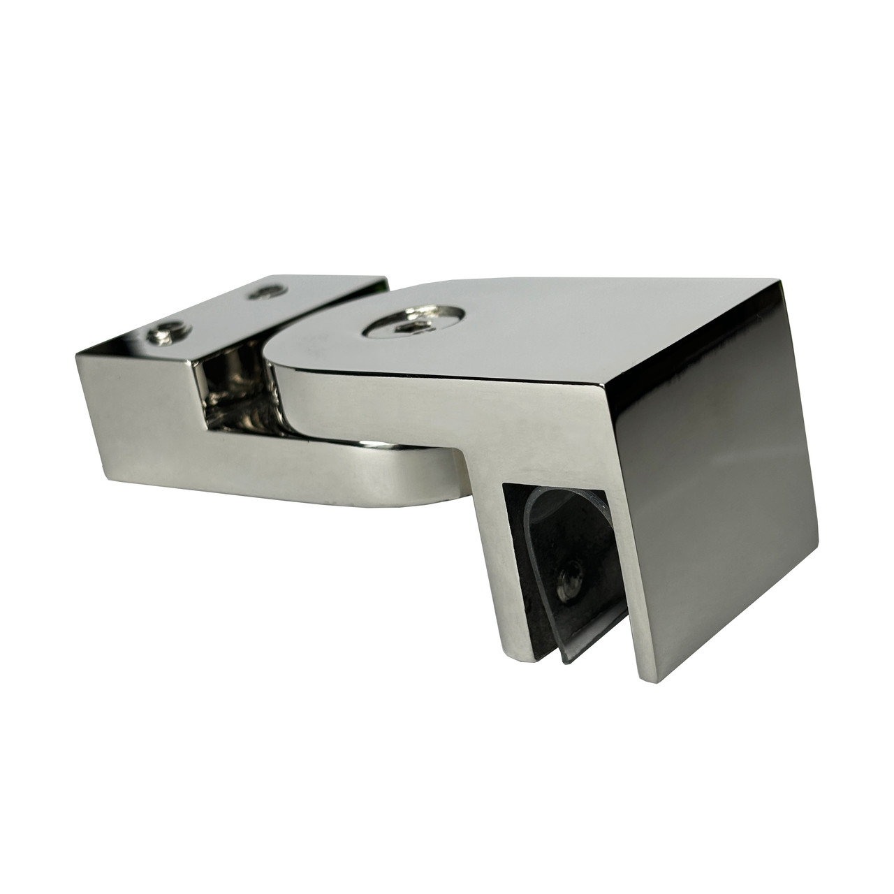 NFU-200-14-02 Тримач штанги 10*30 до скла, з регулюванням, полірований