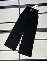 Опт Брюки-палаццо  для дівчат, р. 128-152, чорні
