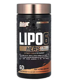 Жироспалювач Lipo 6 Black Hers Ultra Concentrate Nutrex, 60 капсул