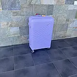 Валіза дорожня з поліпропілену M середня Bloom PP-SC-017 ФІОЛЕТОВА, фото 2