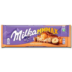 Milka MMMAX Toffee Gaznuss Молочний шоколад Фундук Тоффі 300г