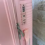 Валіза дорожня з поліпропілену M середня Bloom PP-SC-007 ПЕРСИКОВА, фото 5