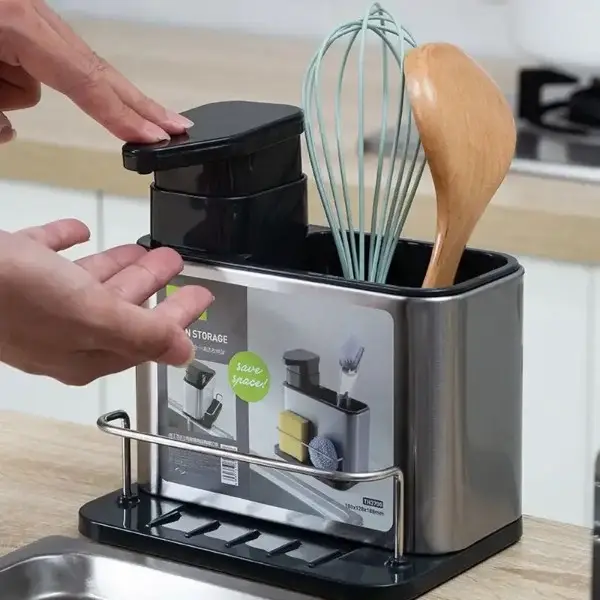 Підставка для кухонного начиння 3 в 1 Kitchen spoon holder AND692