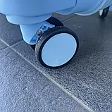 Валіза дорожня з поліпропілену M середня Bloom PP-SC-016 ГОЛУБА, фото 7