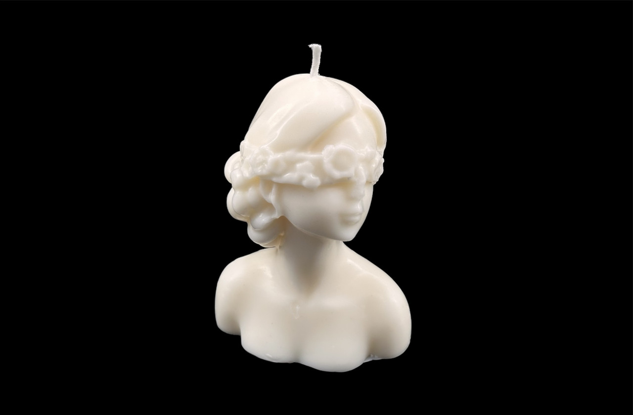 Свічка Дівчина з повязкою 9см 115 грам, фото 1