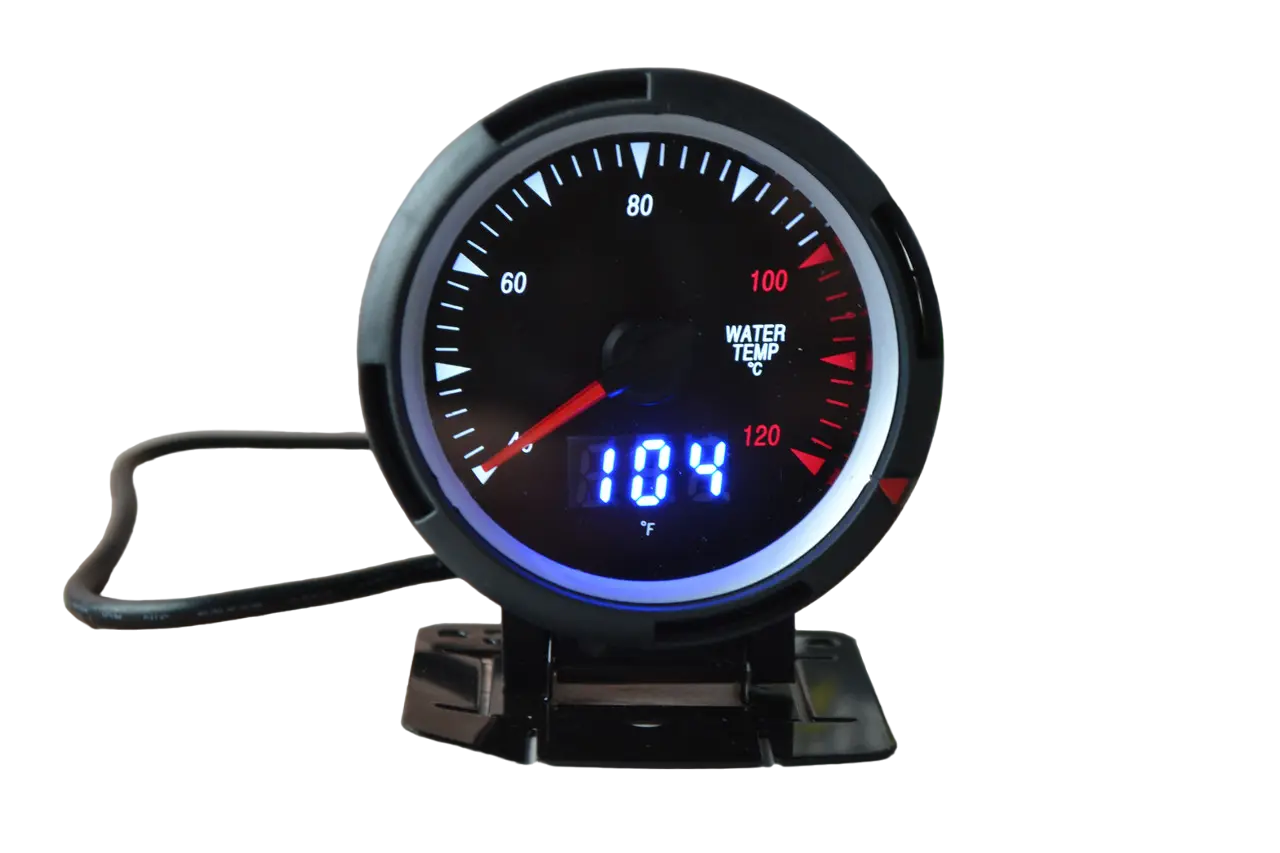 Покажчик температури води з LED-підсвіткою Ket Gauge 6274 Ø60 мм — Висока точність, стильна панель