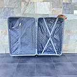 Валіза дорожня з поліпропілену L велика Bloom PP-SC-016 ГОЛУБА, фото 4