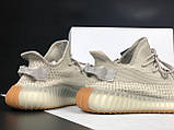 Чоловічі кросівки Yeezy Boost 350 сіточка повсякденні для спортзалу коричневі, фото 4