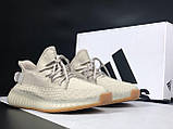 Чоловічі кросівки Yeezy Boost 350 сіточка повсякденні для спортзалу коричневі, фото 3