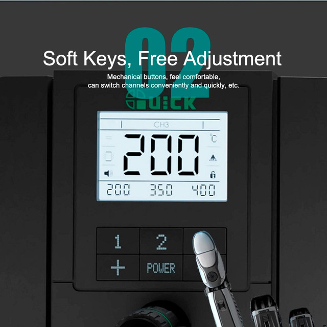 паяльна станція quick q8 кнопки управління