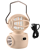 Ліхтар-лампа кемпінговий RIAS LF-3328B LED+XPE Type-C Бежевий (7_00686), фото 4