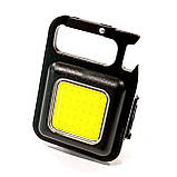 Портативний ліхтарик RB436 COB з магнітом та відкривачем 500mAh Type-C Black (7_00690), фото 2