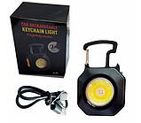 Портативний LED ліхтарик RIAS LL-201 акумуляторний з відкривачем та прикурювачем 400mAh Black (7_00691), фото 8