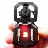 Портативний LED ліхтарик RIAS LL-201 акумуляторний з відкривачем та прикурювачем 400mAh Black (7_00691), фото 3