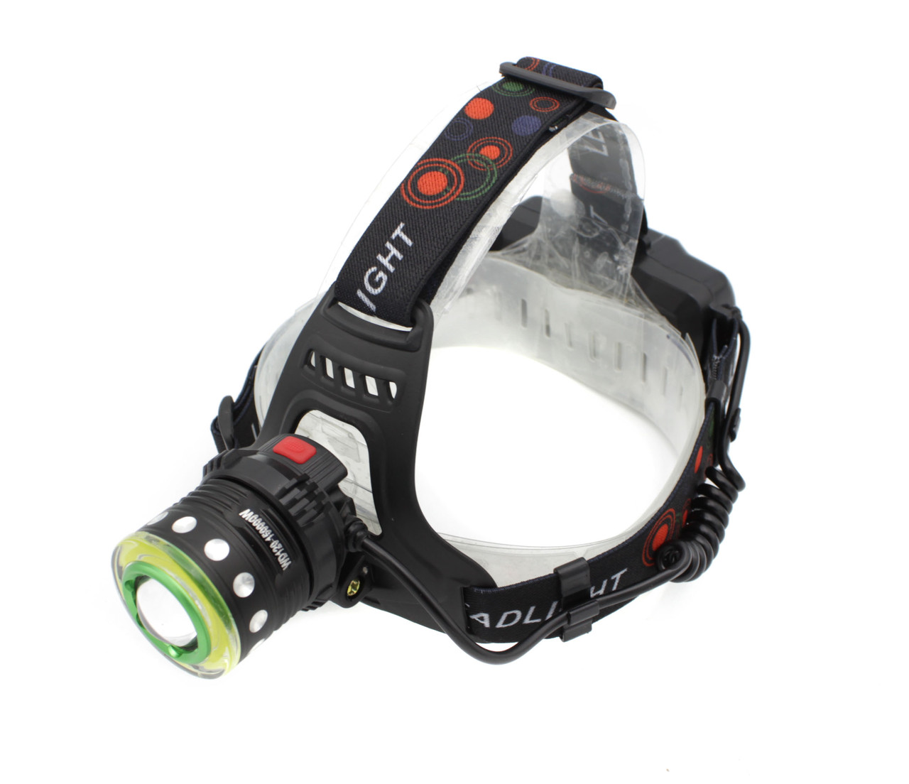 Налобний ліхтарик WD120 T6+COB Zoom акумуляторний 2x18650 microUSB Black (7_00731), фото 1