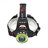 Налобний ліхтарик WD120 T6+COB Zoom акумуляторний 2x18650 microUSB Black (7_00731), фото 3