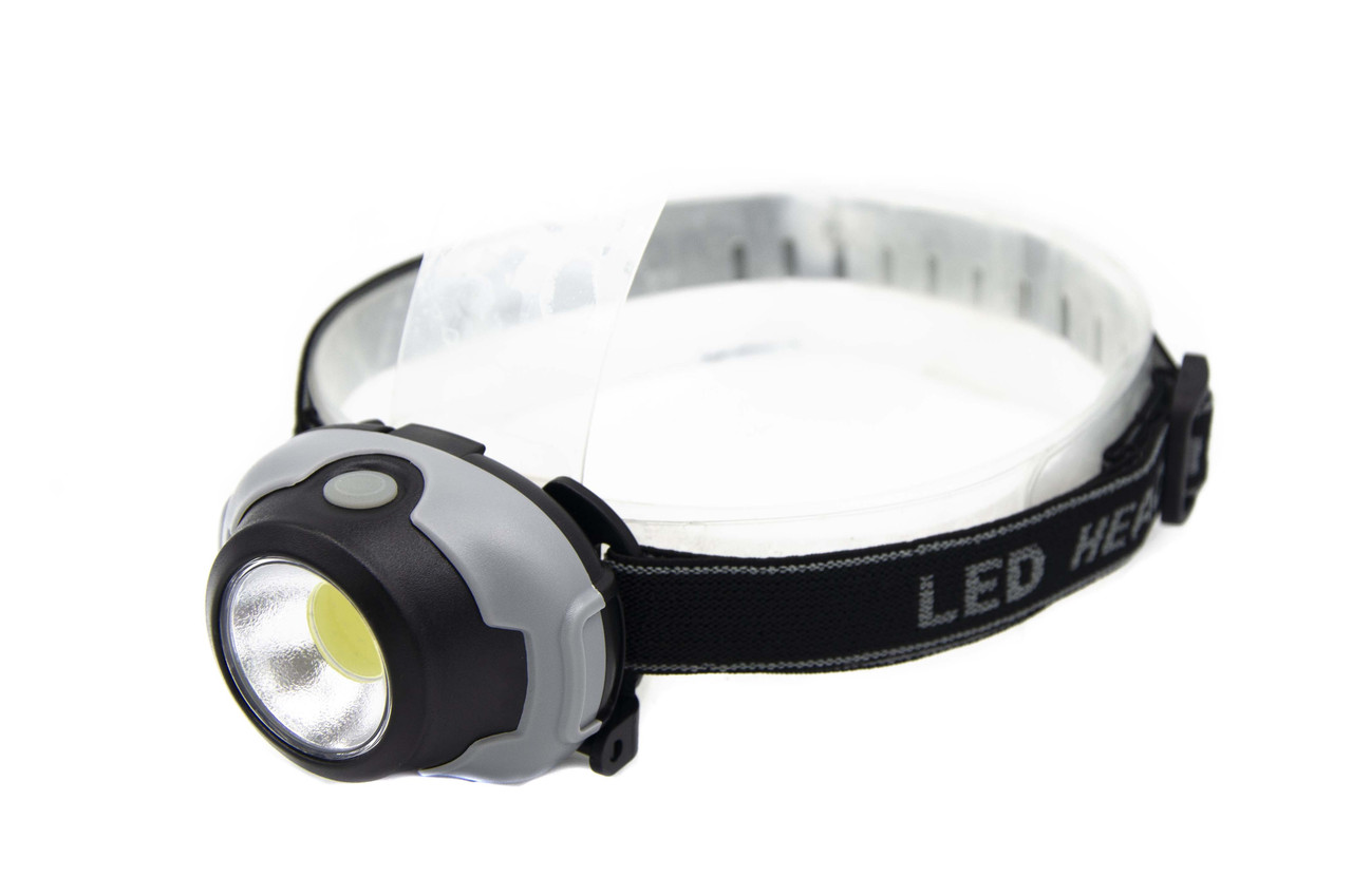 Налобний ліхтарик Police PL-09 COB 3xAAA Black (7_00753), фото 1