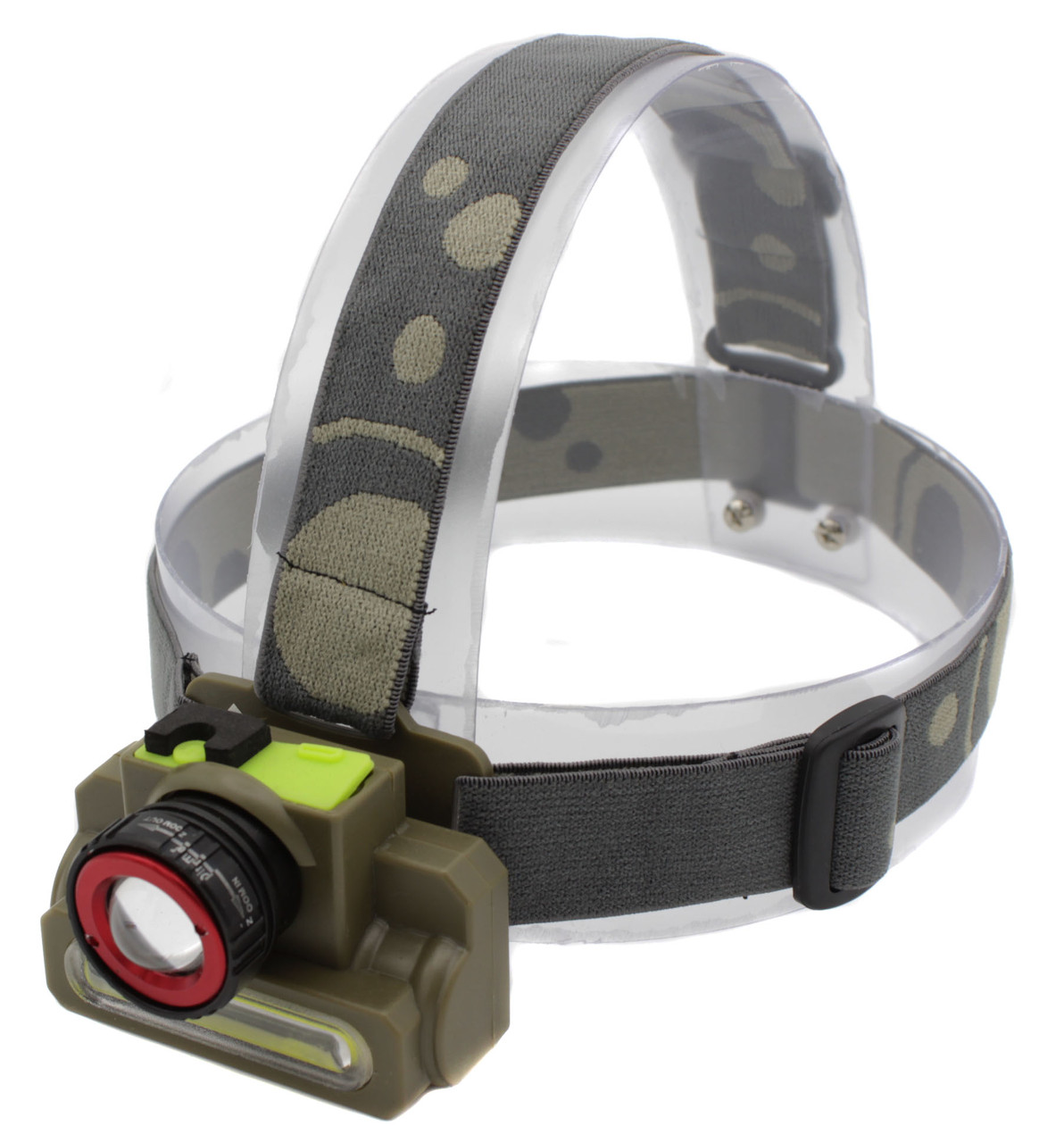 Налобний ліхтарик 8808 XPE+COB акумуляторний microUSB Camo (7_00761), фото 1