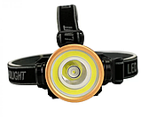 Налобний ліхтарик X-Balog BL-0509-2 акумуляторний 1x14500 microUSB Black (7_00765), фото 2