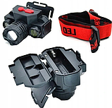 Налобний ліхтарик X-Balog BL-1805 LED+COB акумуляторний 1x18650 microUSB Black (7_00775), фото 3