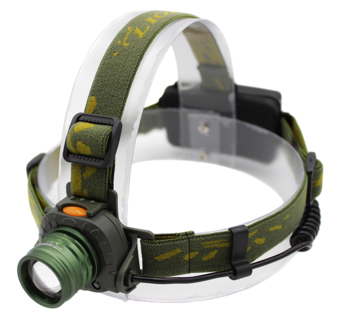 Налобний ліхтарик X-Balog BL-6616 T6 акумуляторний 2x18650 Green (7_00776), фото 1